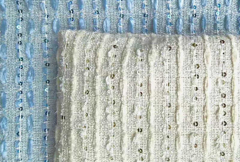 425mg 148cm Ránc- és kopásálló tweed szövet szőtt anyag/chanel-ihlette szövet 897331