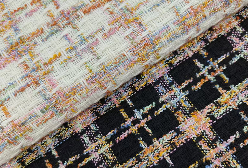 500mg 148cm Tweed szövet/chanel-ihlette szövet ls2517 kézitáskákhoz/cipőkhöz