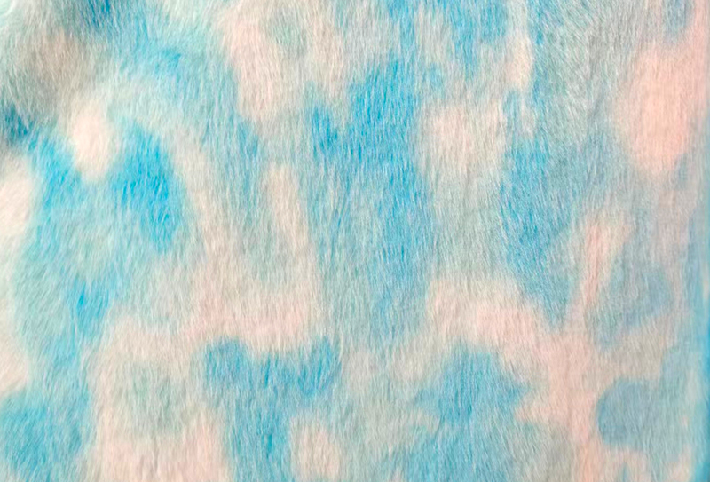 500GSM európai nyérc mintás szivárvány színű faux nerc szövet 500GSM európai nyérc mintás szivárvány színű faux nerc szövet